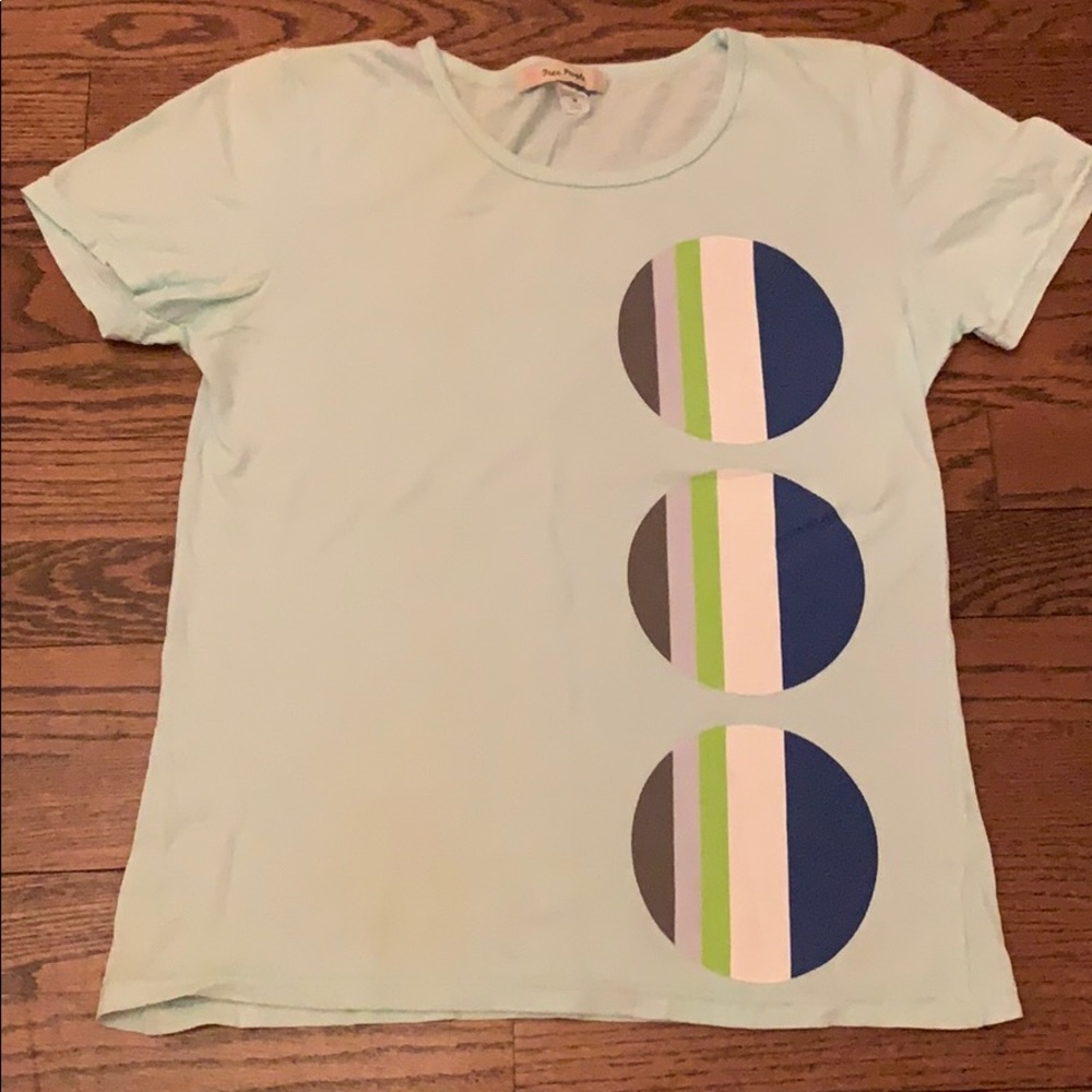 FREE PEOPLE MINT GREEN TEE SHIRT